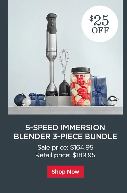 5-Speed Immersion Blender 3-Piece Bundle
