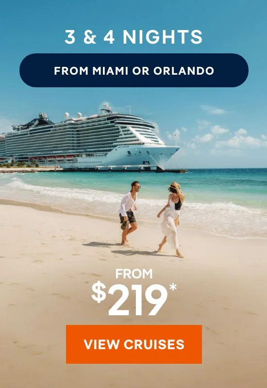 3 & 4 Nights From Miami or Orlando – Click to View Cruises & Book Now