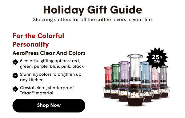 AeroPress Clear and Colors