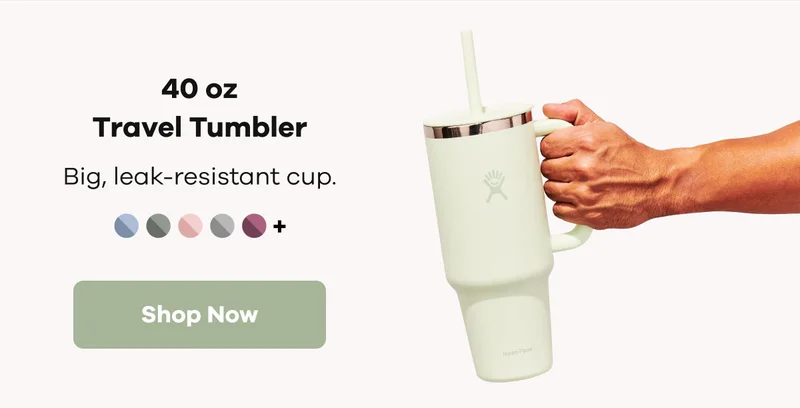 40 oz Travel Tumbler. Big, leak-resistant cup. | Shop Now