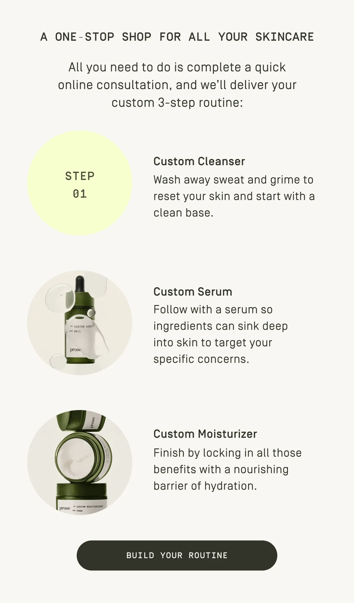 Build your routine
