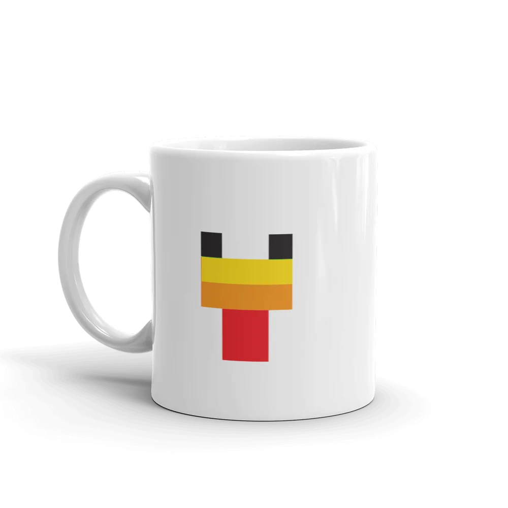 Image of Minecraft Chicken Face White Mug