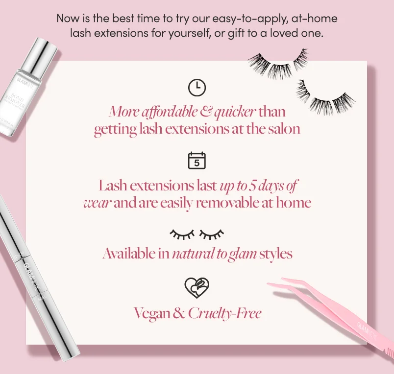 Mega Lash Sale: 50% Off Lash Extension Kits + up to 83% off Holiday Extension Kits with the code: LASHME