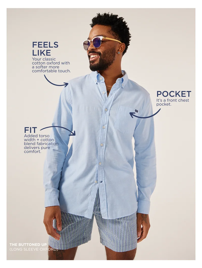 Long Sleeve Oxford Shirt: The Buttoned Up