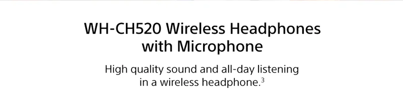 WH-CH520 Wireless Headphones with Microphone