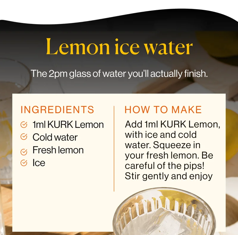Lemon ice water recipe