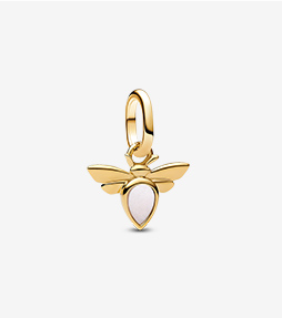 White Bee Mini Dangle Charm