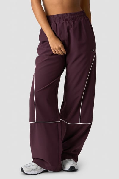 Image of Contrast Track Pants Dark Burgundy