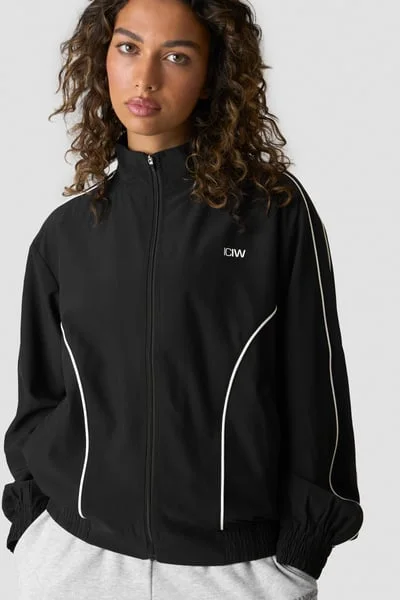 Image of Contrast Track Jacket Black