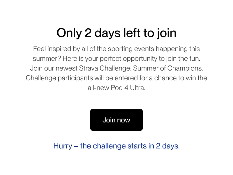 Only 2 days left to join