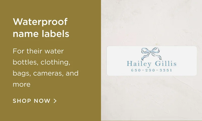 Waterproof Name Labels