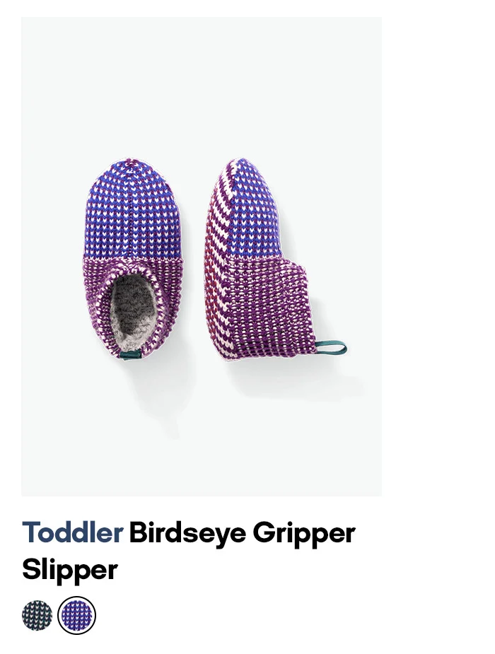 Toddler Birdseye Gripper Slipper
