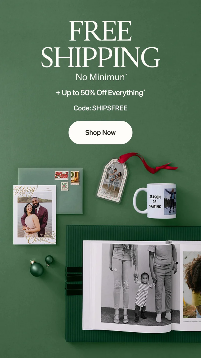 Free Shipping (No Min) + Up to 50% Off Everything