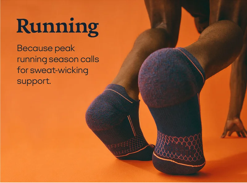 Running | Because peak running season calls for sweat-wicking support.