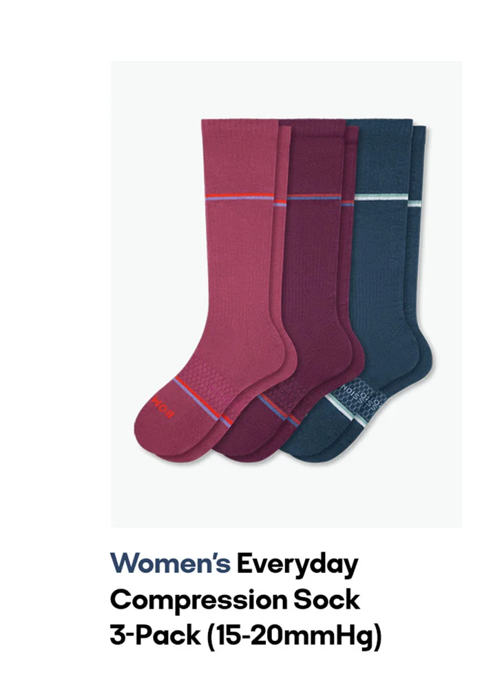 Women's Everyday Compression Sock 3-Pack (15-20mmHg)