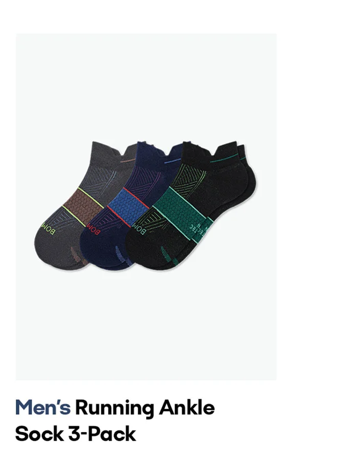 Men's Running Ankle Sock 3-Pack