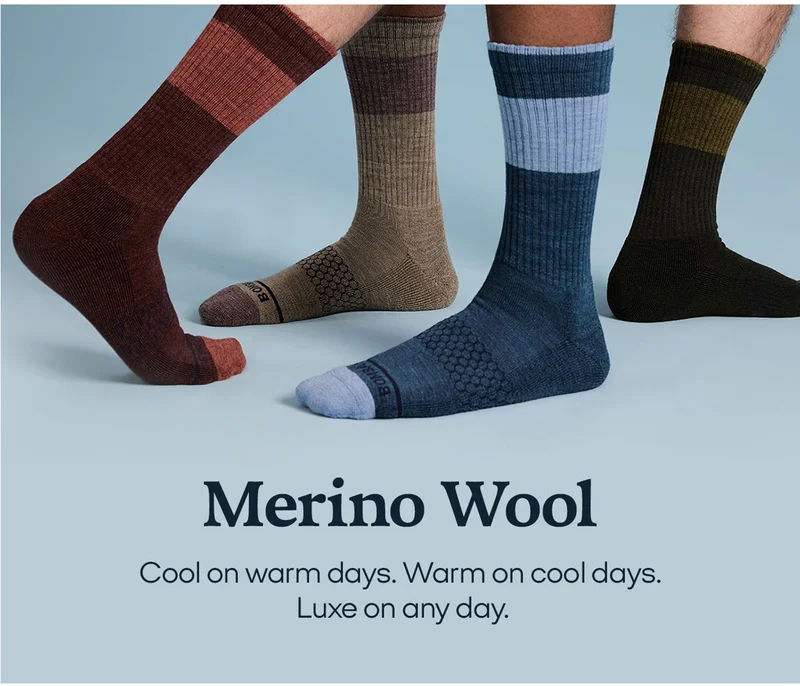 Merino wool | Cool on warm days. Warm on cool days. Luxe on any day.