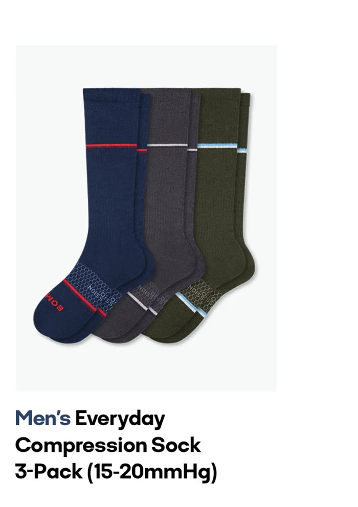 Men's Everyday Compression Sock  3-Pack (15-20mmHg)