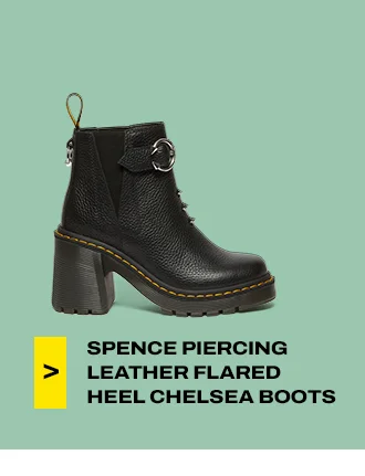 Spence Piercing Leather Flared Heel Chelsea Boots