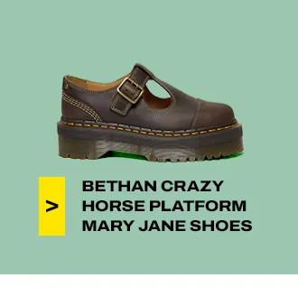 Bethan Arc Crazy Horse Leather Platform Mary Jane Shoes