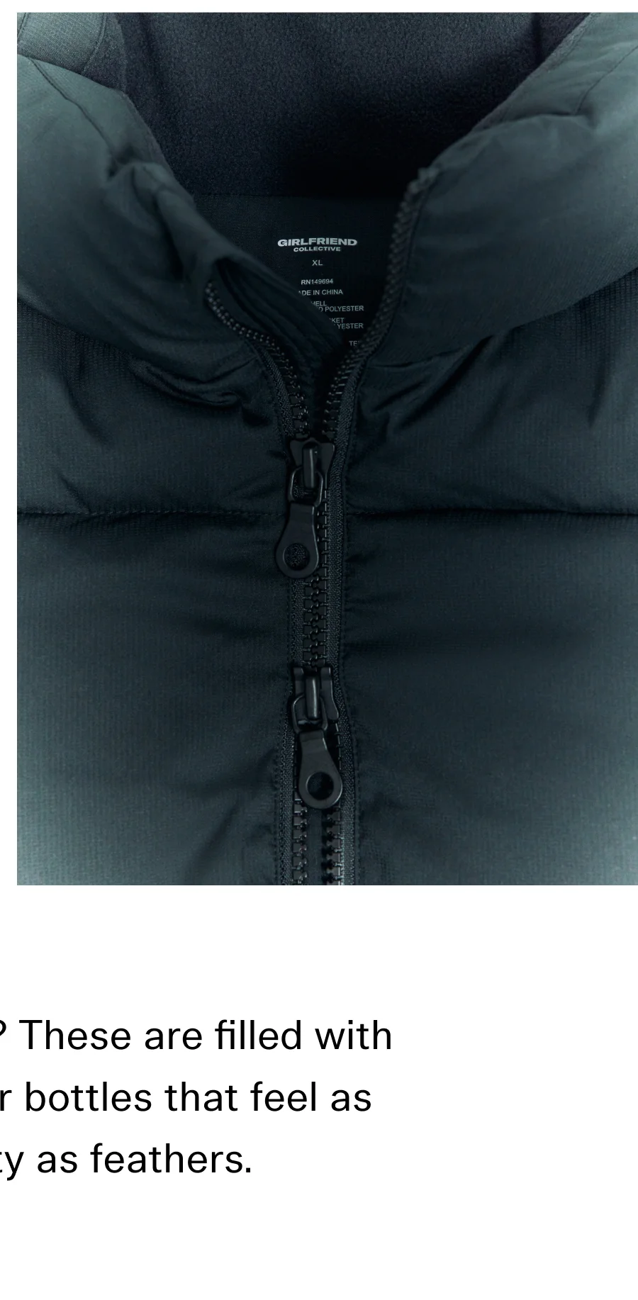 Not down with down? These are filled with 100% recycled water bottles that feel as warm and lofty as feathers.