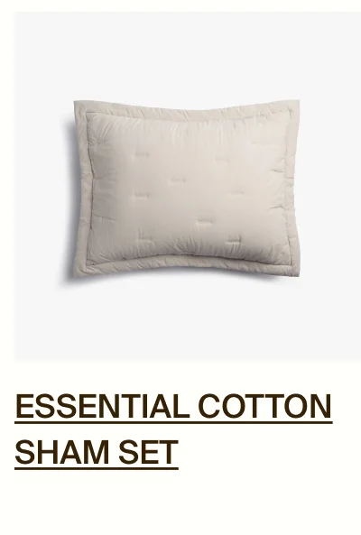Essential Cotton Sham Set