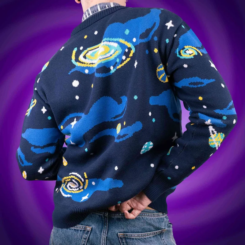 Universe Knit Sweater Close Up