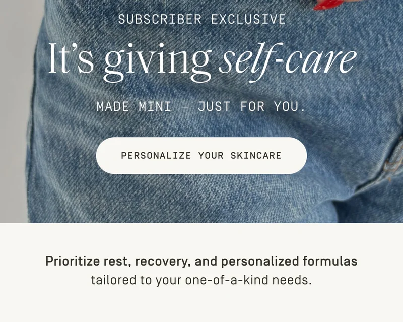 Personalize your skincare