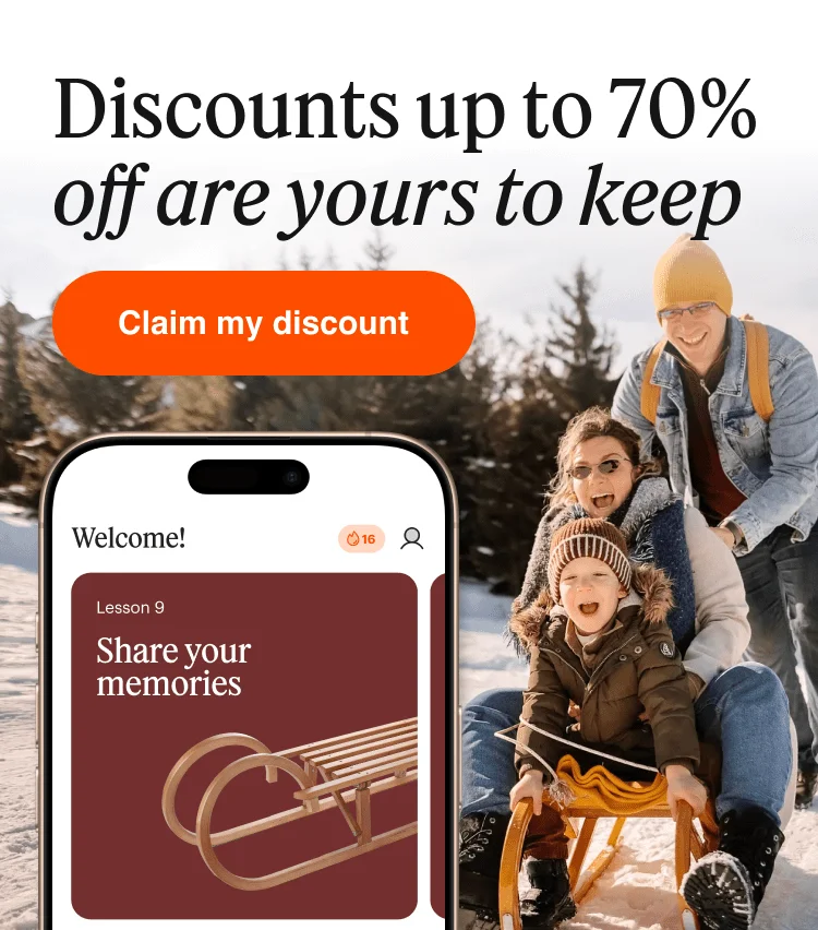 Discounts up to 70% off are yours to keep