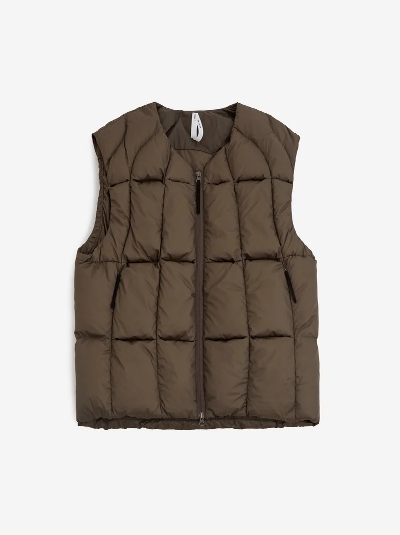Image of Goldwin 0 Three Dimensional Down Light Vest - Morel