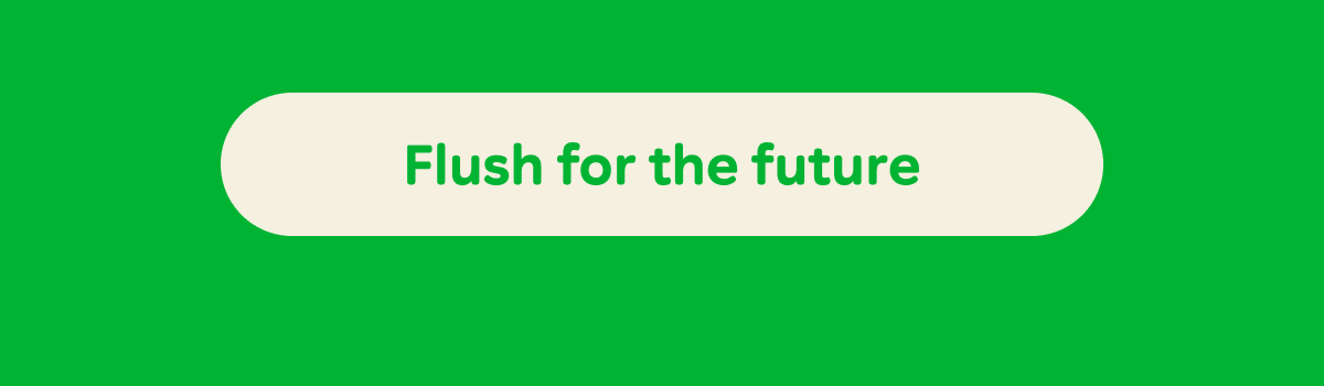 Button: Flush for the future