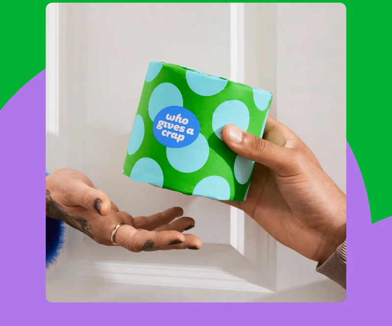 Image: Sharing the recycled roll