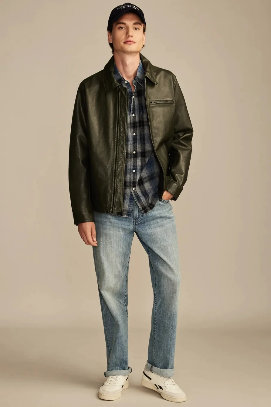 Image of Lucky Brand 181 Relaxed Straight - Men's Pants Denim Straight Leg Jeans in Polaris