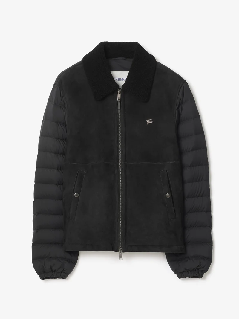 Shearling Nylon Puffer Jacket