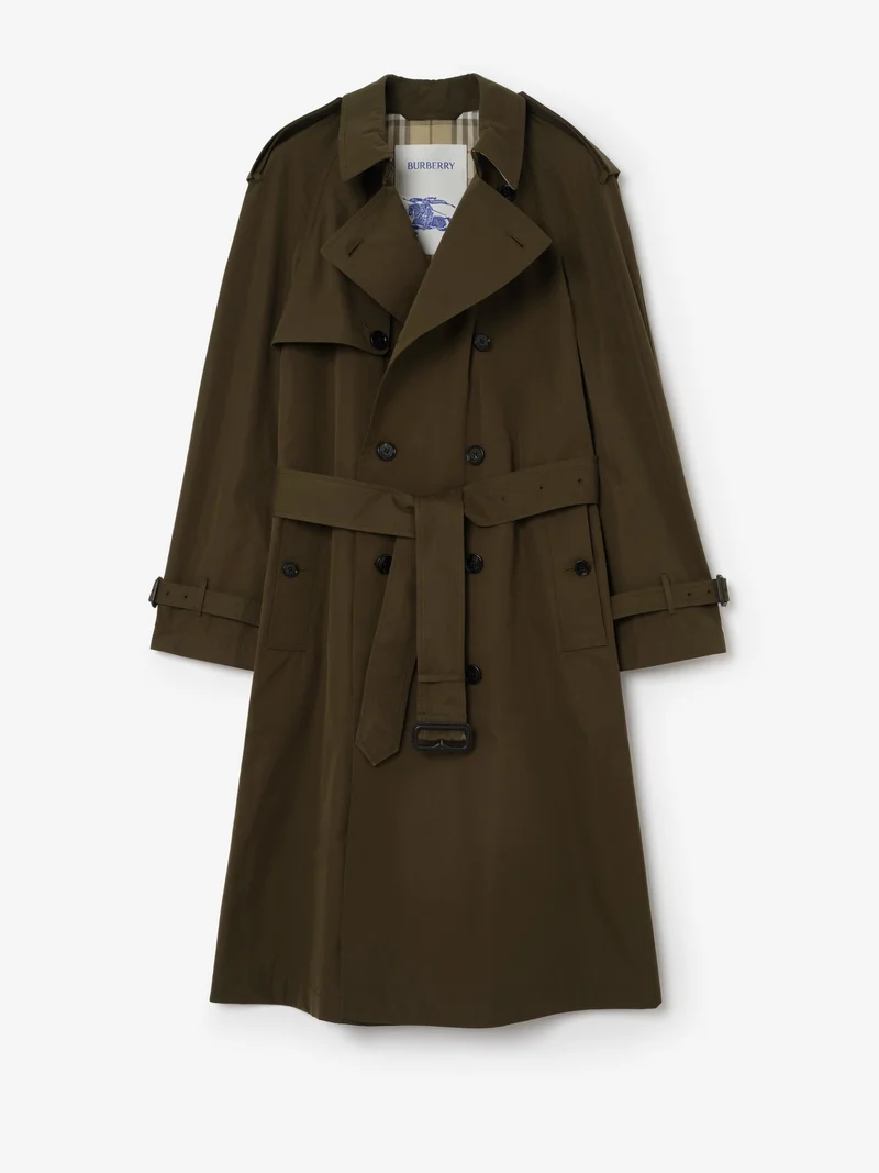 Long Lightweight Cotton Trench Coat