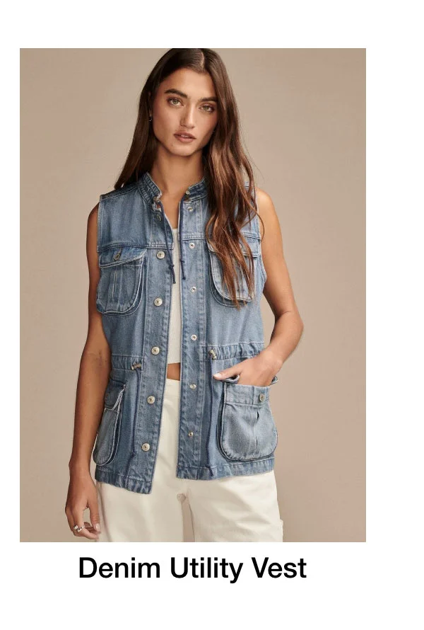 Denim Utility Vest
