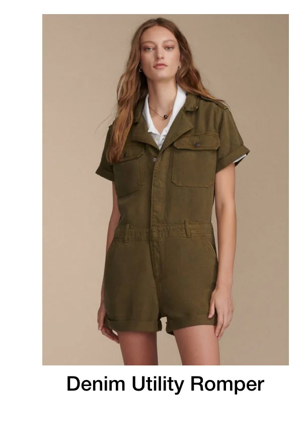 Denim Utility Romper