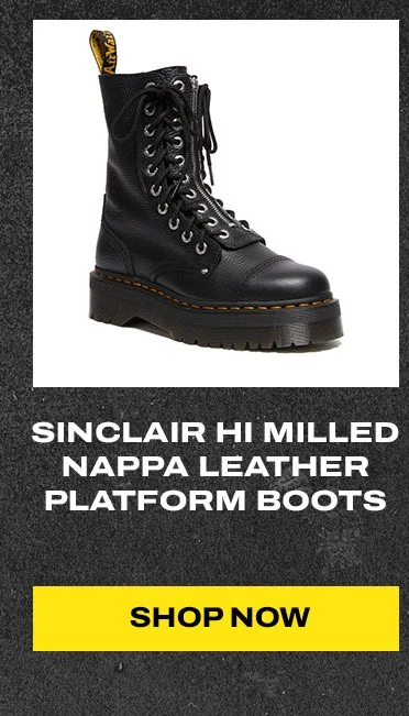 Sinclair Hi Millled Nappa Leather Platform Boots