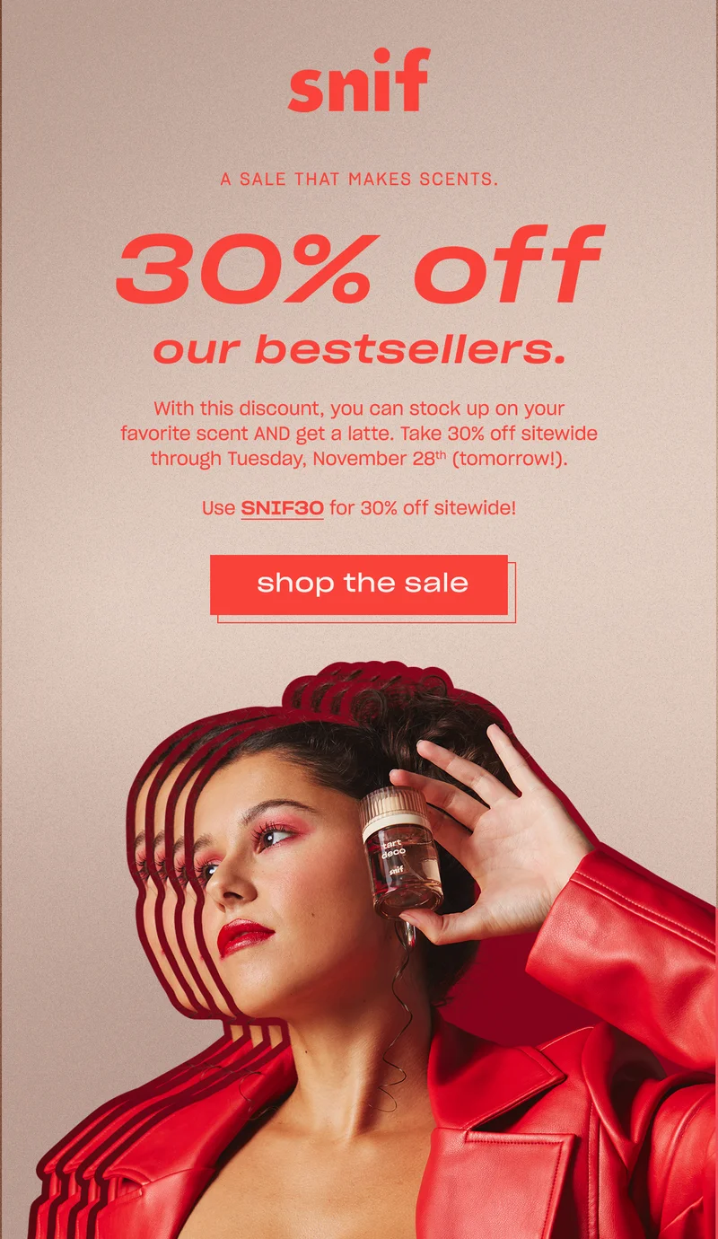 Get 30% off sitewide with code SNIF30 ↗