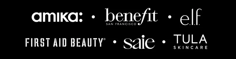 amika: - benefit - elf - FIRST AID BEAUTY - saie - TULA - SKINCARE