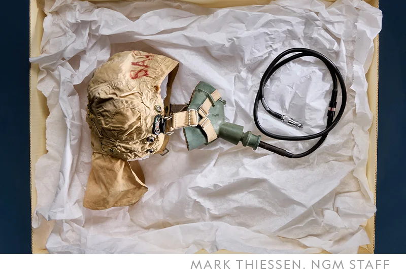 National Geographic Explorer Barry C. Bishop carried this oxygen mask during the first successful American expedition to Everest in 1963.