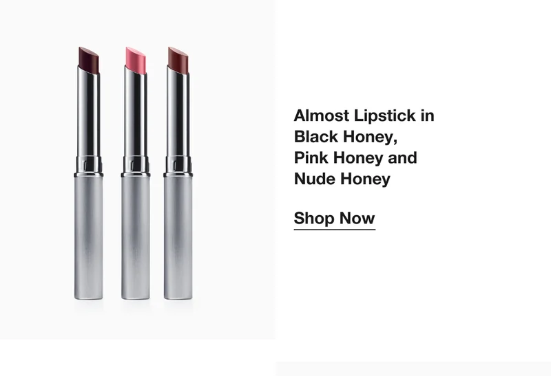 Almost Lipstick in Black Honey, Pink Honey and Nude Honey|Shop Now