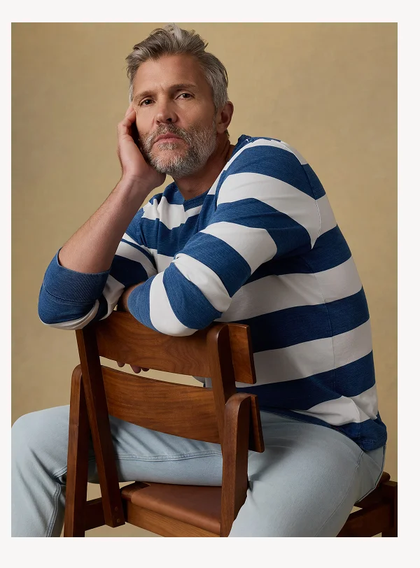 Long Sleeve Indigo Tee