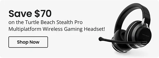 Save $70 on the Turtle Beach Stealth Pro Multiplatform Wireless Gaming Headset! Shop Now