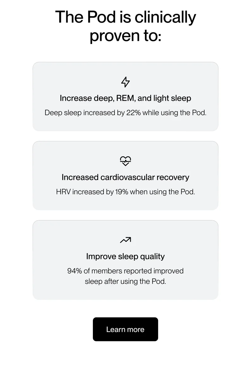 The Pod is clinically proven to: