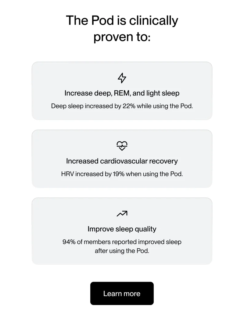 The Pod is clinically proven to: