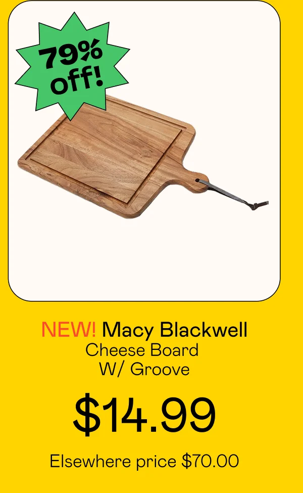 Cheese Board W/ Groove