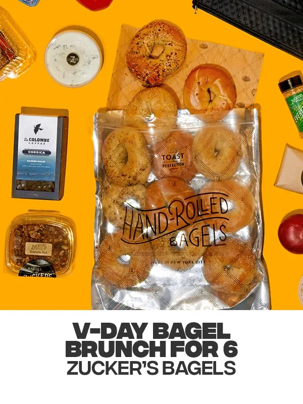 V-Day Bagel Brunch for 6