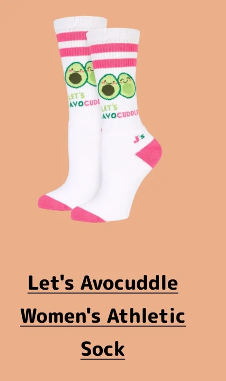 Let's Avocuddle Women's Athletic Sock