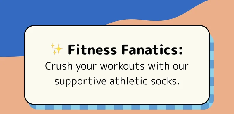 ✨ Fitness Fanatics: Crush your workouts with our supportive athletic socks.